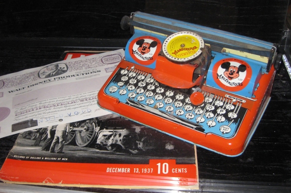 Mickey Mouse typewriter